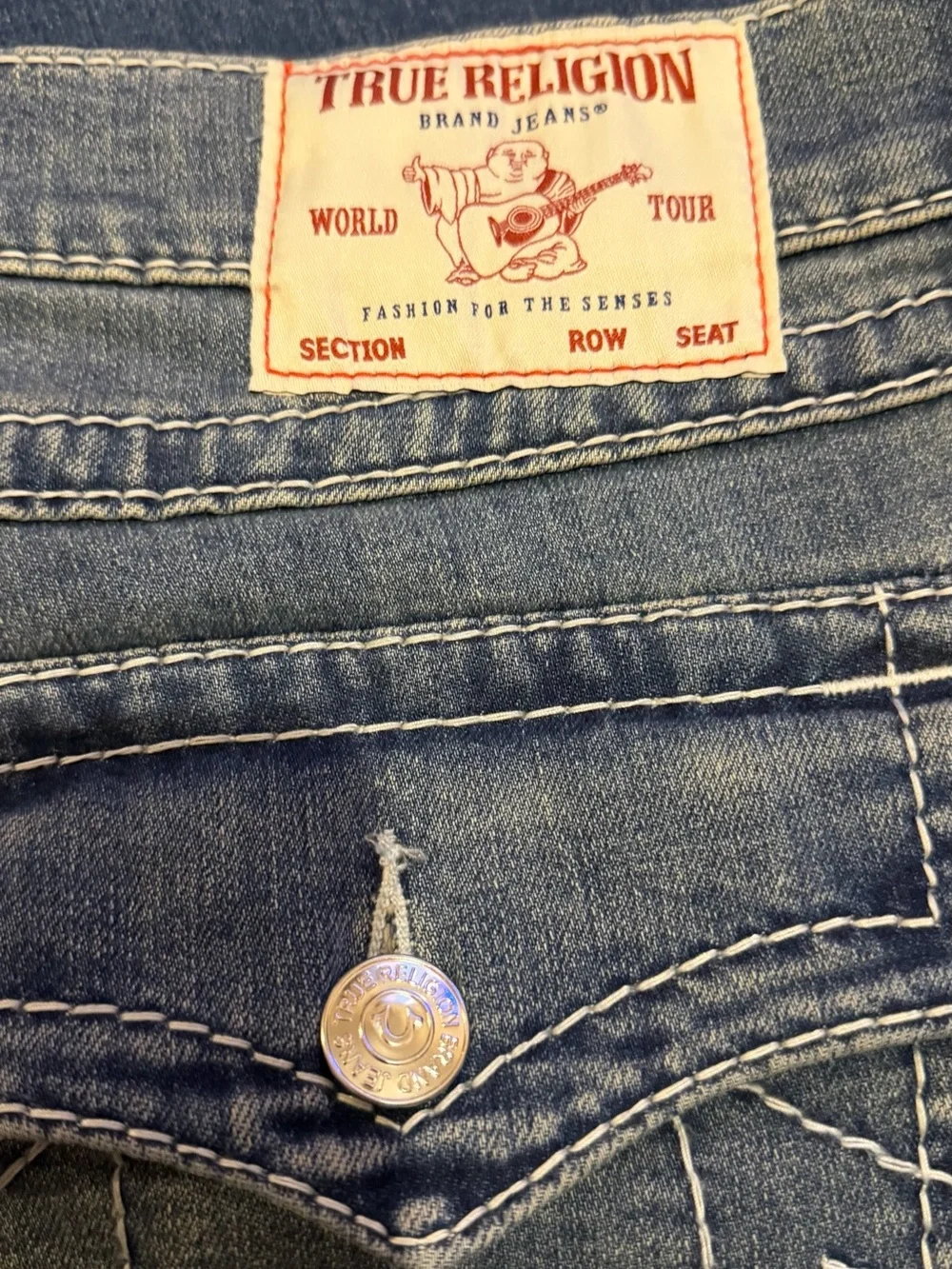 True Religion Men’s Light-Resist Blue Slim Straight Jeans NWT